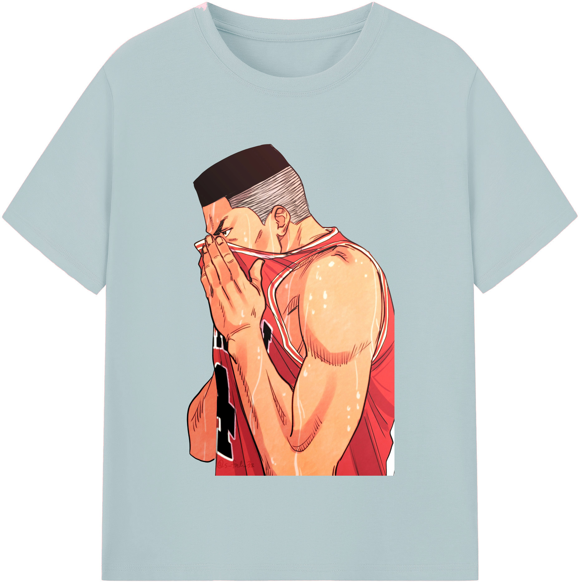 SLAM DUNK／スラムダンク 綿100％半袖Tシャツ（フロントプリント）